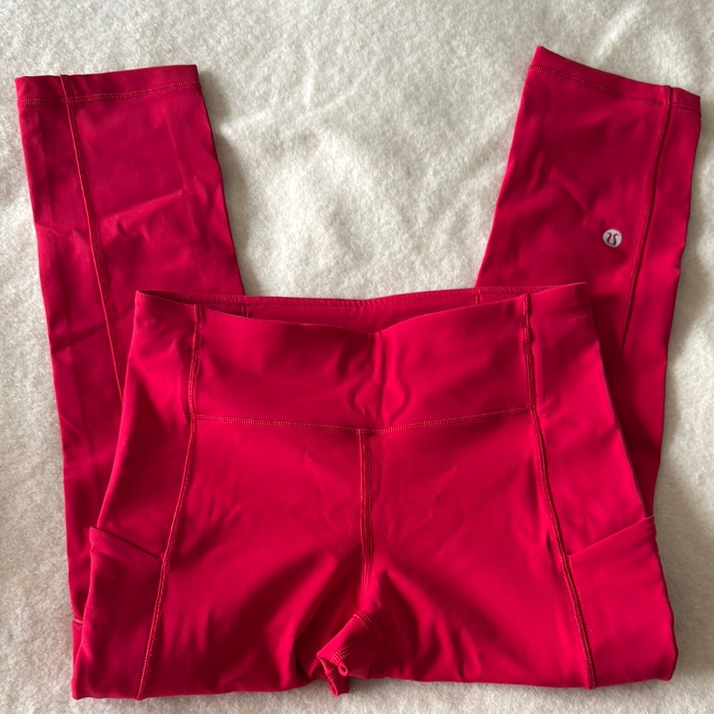 Women Red Leggings